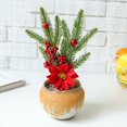 thumbnail image 2 of Coofit Artificial Plant Pick DIY: Faux Greenery Branch Desktop Decoration for Christmas, 2 of 3
