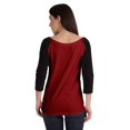 thumbnail image 3 of Inkmeso Womens Color Block Raglan Quarter Sleeve TShirt Baseball Tee Casual Sports Jersey Top, 3 of 8
