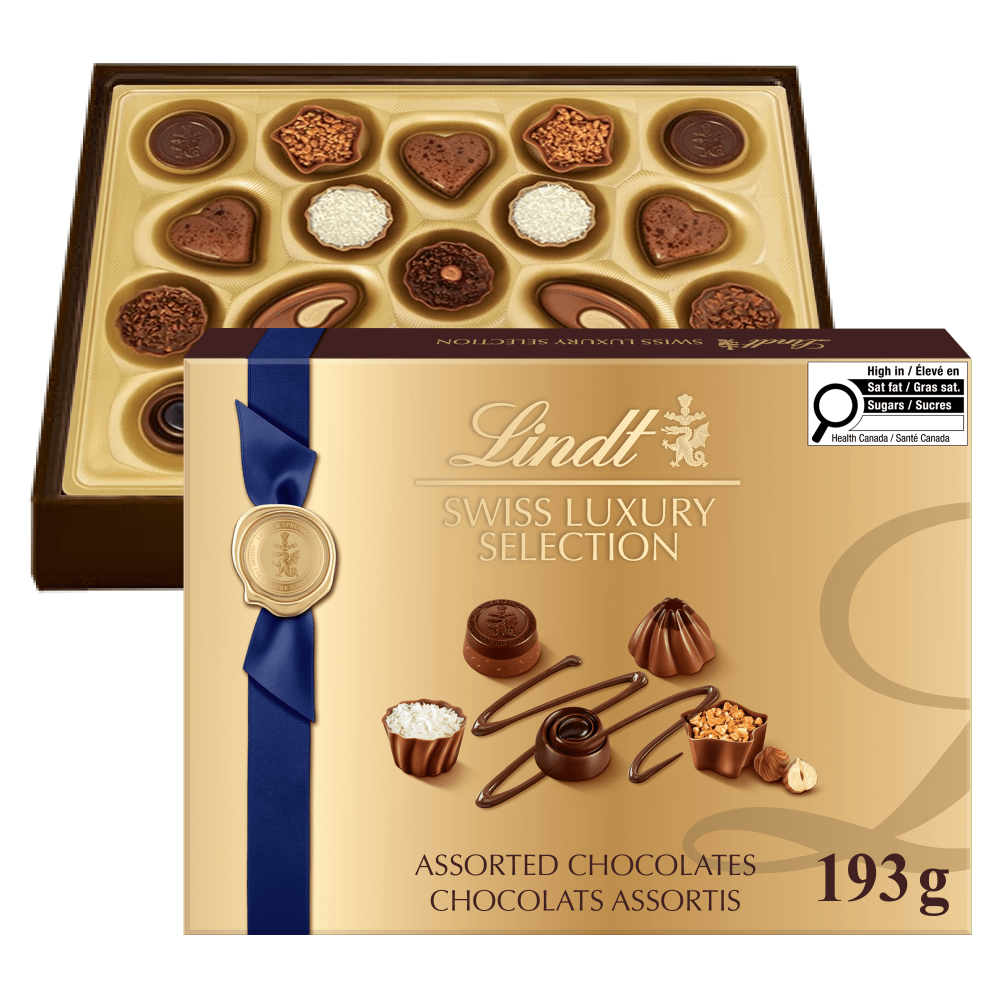 Lindt SWISS LUXURY SELECTION Assorted Chocolate Pralines Gift Box