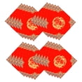 thumbnail image 2 of Zentra Papier de Riz Rouge Chinois Xuan Doufang Année du Cheval Bricolage Décoration Calligraphie 34cmx34cm, 2 of 10