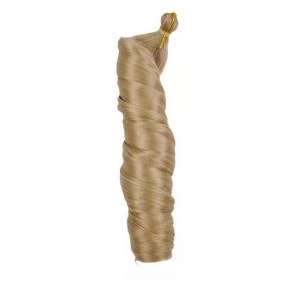 XmhyTop Loose Wave Spiral Curl Crochet Hair Curl Braiding Hair 24Inchs 6Packs Synthetic Braids Pre Stretched Braiding Hair,Honey Blonde