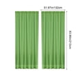 thumbnail image 3 of ZENGHUIJ Voilages en Polyester à Double Cordon de Couleur Unie Semi-Transparents Rideaux Style Poche pour Tringle Rideaux Semi-Transparents, 3 of 6
