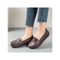 thumbnail image 4 of Innerwin Mocassins pour Femmes Chaussures Bateau Légères à Enfiler Bout Rond Marche Café 7, 4 of 5