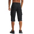 thumbnail image 3 of EOYWHK Capri Cargo Shorts for Men with Multi-Pockets,Relaxed Fit Breathable Summer Athletic Pants,Solid Color Hiking Running Shorts, 3 of 7