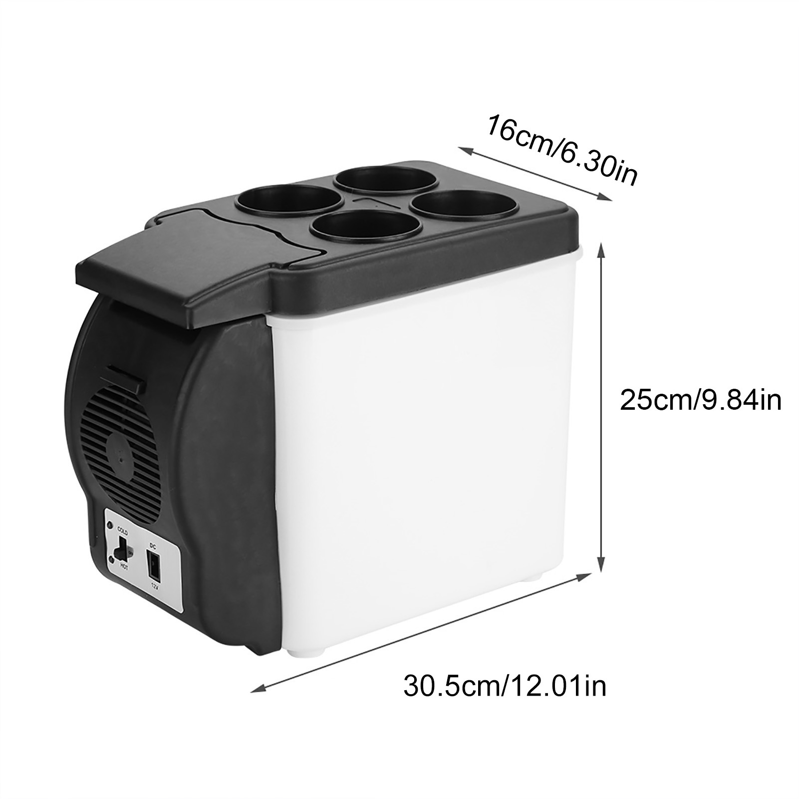Mini Car Refrigerator, Picnic Portable Multifunction 6L Mini Refrigerator, For Food Drink