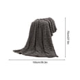 thumbnail image 3 of Openpig Clearance 70*100cm Super Soft Warm Solid Warm Fleece Blanket Throw Rug Sofa Bedding, 3 of 4