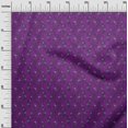 thumbnail image 2 of oneOone Cotton Silk Fabric Leaves & Floral Block Printed Craft Fabric BTY 42 Inch Wide, 2 of 4