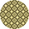 thumbnail image 1 of Ahgly Company Tapis d'Intérieur Lavable à la Machine, Carré, Transitionnel, Jaune Moutarde, Tapis de Zone, 3 Pieds Carré, 1 of 7