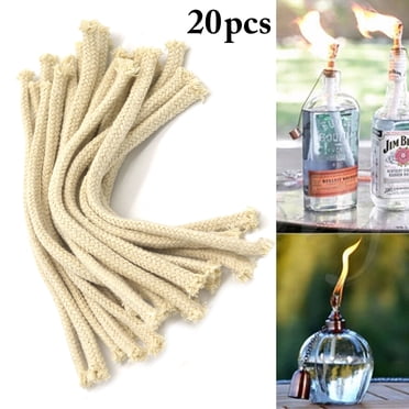 Bangcool 20PCS Oil Lamp Wick Cotton Oil Lantern Wick Replacement Wick for Alcohol Burner