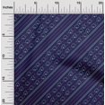 thumbnail image 2 of oneOone Georgette Viscose Blue Fabric Poker Card Craft Projects Decor Fabric Printed By The Yard 42 Inch Wide, 2 of 4