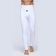 thumbnail image 2 of Men's Solid Color Leggings Elastic Comfort Long Sports Leggings, 2 of 3