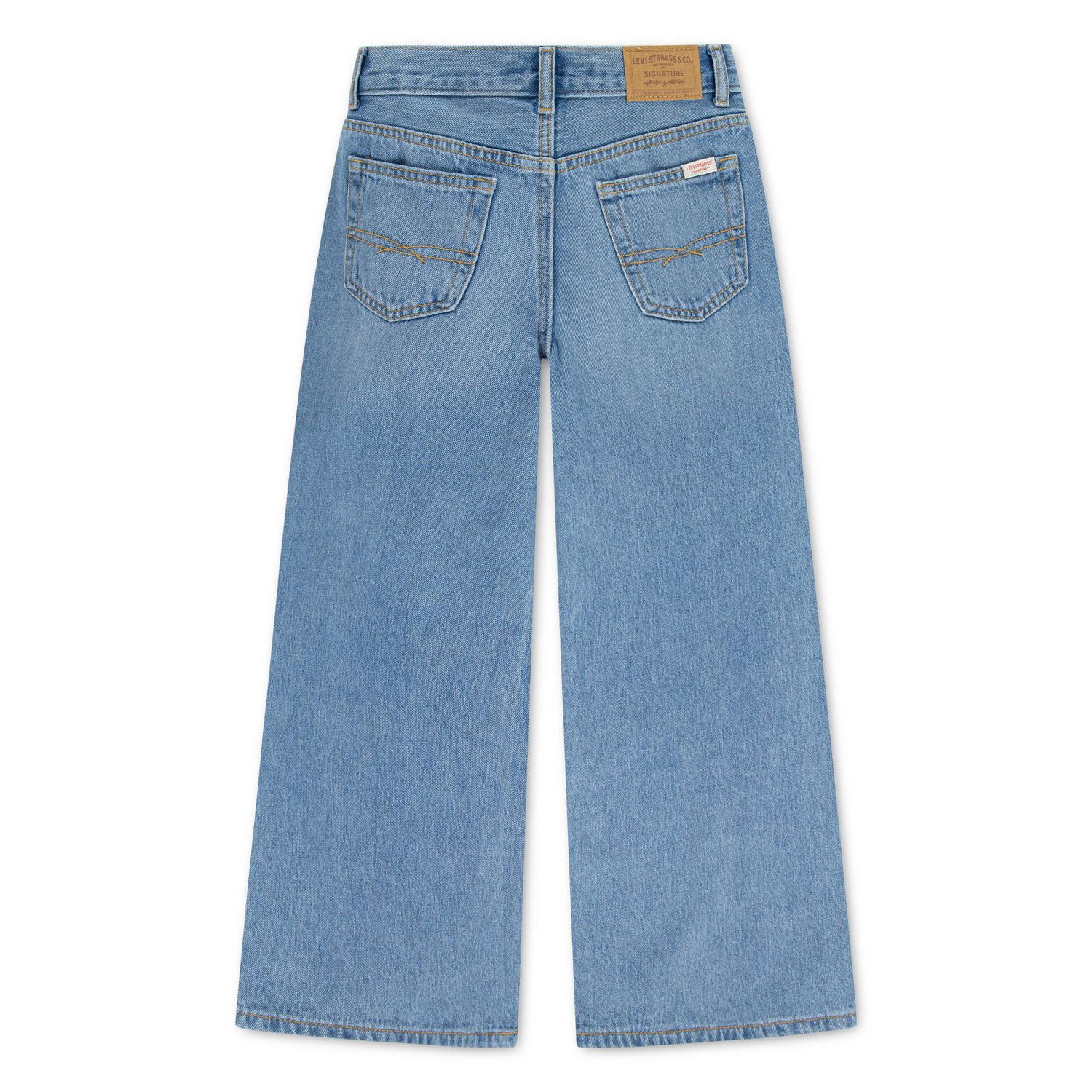 Levi Strauss Signature Girls' Core High-Rise Baggy Fit Jeans