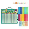 thumbnail image 1 of Youkk Tableau de Corvée Magnétique de Récompense pour Enfants Calendrier Grand Magnétique avec Marqueurs, Étoiles et Comportements, 1 of 6