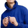 thumbnail image 4 of Hanes Mens EcoSmart Fleece Hoodie, L, Deep Royal, 4 of 6