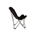 thumbnail image 3 of Chaise pliante papillon Mainstays en tissu micro-suède, noire, 3 of 5
