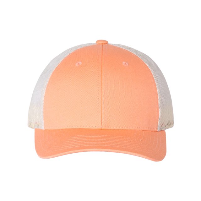 Richardson Low Pro Trucker Cap, M-L, Sunkissed Peach-Birch
