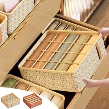 Xihbxyly Drawer Organizer for Clothing Sock Underwear Drawer Organizer Bins Foldable Fabric Closet Organizers and Storage Dresser Drawer Dividers for Baby Clothes BraLightning Deal