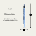 thumbnail image 2 of Elimedical Veterinary Syringe Without Needle, Luer Slip 1cc 100pcs/box 01ST, 2 of 7
