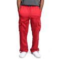 thumbnail image 1 of Mens Urban Straight Leg Jogger Heavy Weight Fleece Cargo Pocket Sweat Pants, 1 of 1