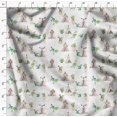 thumbnail image 4 of Soimoi White Rayon Crepe Fabric Cactus With Conical Pot Tree Print Sewing Fabric Yard 46 Inch Wide, 4 of 5