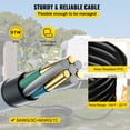 thumbnail image 3 of VEVOR Generator Extension Cord, 20Ft 50 Amp STW 6/3 + 8/1 Generator Cord 125V 250V UL Listed Generator Power Cord N14-50P & SS2-50R & CS6364 Twist Lock Connectors, 3 of 9