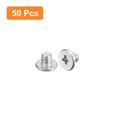 thumbnail image 3 of Unique Bargains M3x0.5x3mm Lot de 50 Vis Plates Rondes en Métal pour Machine à Entraînement Phillips, 3 of 5