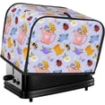 thumbnail image 1 of Toaster Cover 2 Slice Honeybee Dustproof Bread Maker Cover Fingerprint Bakeware Protection Wide Slot Toaster Bag Reusable Kitchen Small Appliance Cover TC278, 1 of 6