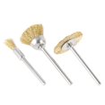 thumbnail image 1 of 3mm Steel Cleaning Wire Brush Wheel Cup Brush Polishing Accessory Kit Grinder Rotating Tool, 1 of 16