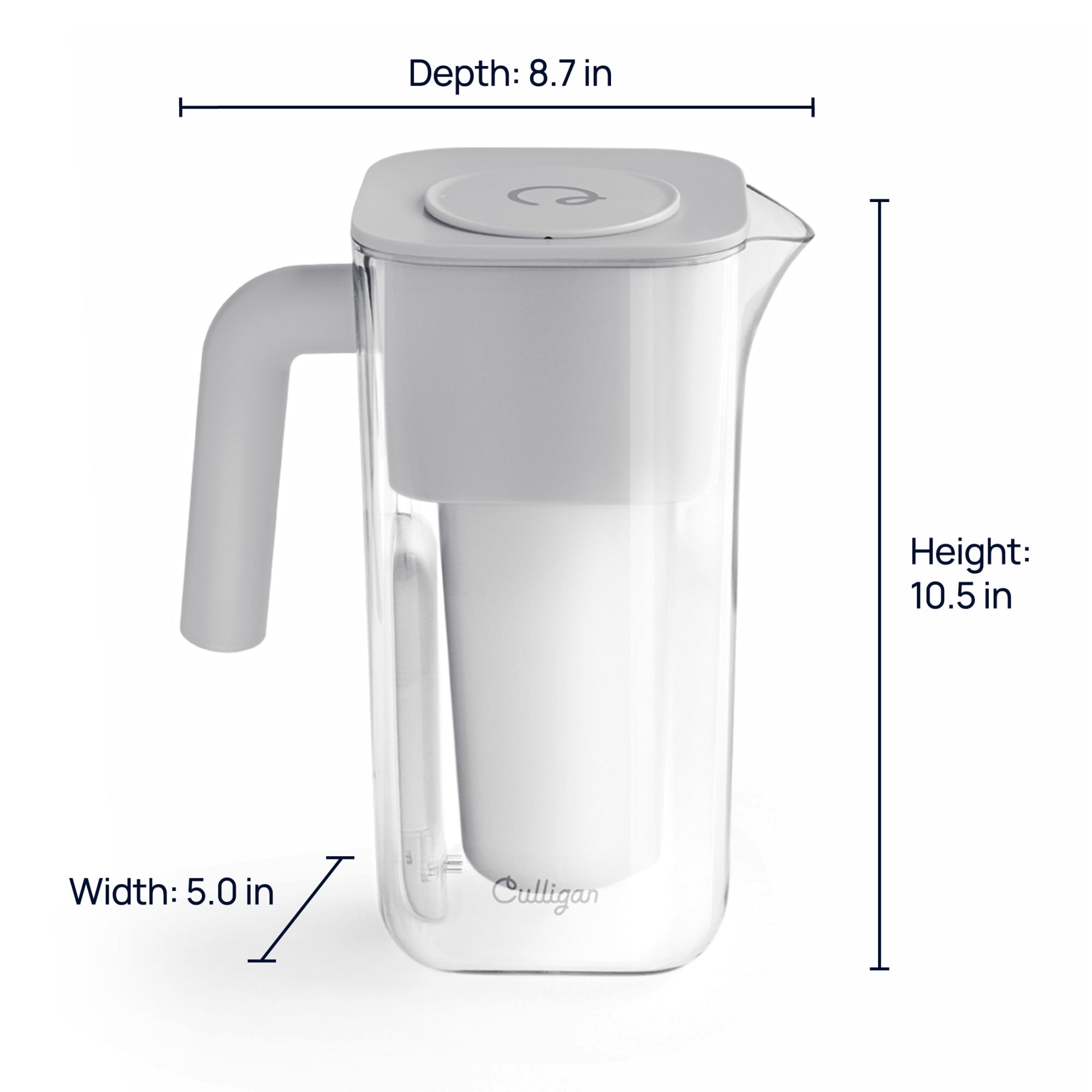 Pichet filtrant Culligan avec technologie ZeroWater de 10 tasses filtre à eau avancé 5 étapes