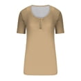 thumbnail image 3 of AherBiu Womens 2025 Ribbed Knit T Shirts Square Neck Slim Fitting Tshirts Summer Casual Basic Tops Blouses, 3 of 4