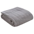 thumbnail image 2 of Fabstyles 100% Cotton Soft and Cozy Blanket - Herringbone Weave Cotton Blanket - Perfect for Layering Any Bed for All Season (Grey/White, Queen (90''x90'')), 2 of 4