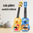 thumbnail image 3 of Children Ukulele Musical Toys 4 Strings Small Guitar Montessori Education Instruments Music Toy Musician Learning Gift light blue elephant, 3 of 6