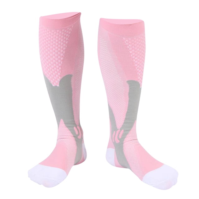 Tachiuwa 2 Pcs Manchons de Compression Anti-Fatigue pour Bas Rose TTG