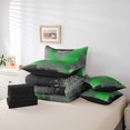 thumbnail image 4 of YST 7-Piece Twin Comforter Set, Hippie Graffiti Watercolor Artwork Bedding, Abstract Aesthetic Design, 4 of 4