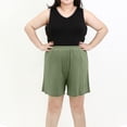 thumbnail image 2 of AherBiu Shorts Grande Taille pour Femmes, Pyjama Taille Haute, Shorts à Jambes Larges, Bas de Pyjama Confortables et Doux, Shorts, 2 of 7