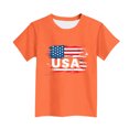thumbnail image 2 of T-Shirt pour Enfants, Imprimé de la Fête de l'Indépendance à Manches Courtes et Col Rond, Haut Décontracté et Polyvalent pour Garçons et Filles de 3 à 15 Ans, 2 of 6