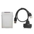 thumbnail image 1 of Boîtier ABS, Câble de Disque Dur à Ouverture Double Sens pour SSD HDD 2,5 Po Blanc, Gris, Bleu, Rouge, Vert, 1 of 8