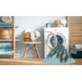 thumbnail image 2 of Ahgly Company Tapis Rond Lavable en Machine Intérieur Transitionnel Vert Olive Foncé, 3 Pieds Rond, 2 of 7