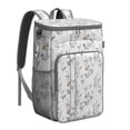 thumbnail image 1 of Country Rustic Wildflower Insulated Cooler Backpack, Leakproof Waterproof Lunch Backpack for Farmhouse Style Outdoor Activities, 1 of 6