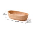thumbnail image 1 of Oval Wooden Tray Dinner Plates Tableware Bowl For Dishes Snacks Dried Fruits, 1 of 9