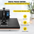 thumbnail image 4 of VEVOR Heat Press 16x24, 1700W Power Heat Press Machine, Fast Heating, High Pressure Heat Press Machine for T-Shirt, Digital Industrial Sublimation Printer for Heat Transfer Vinyl, Easy to Use, Black, 4 of 9