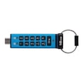 thumbnail image 1 of Kingston Ironkey Keypad 200 USB-C 16GB Encrypted Flash Drive | OS Independent | FIPS 140-3 Level 3 | XTS-AES 256-bit | BadUSB and Brute Force Protection | Multi-Pin Option | IKKP200C/16GB, 1 of 5