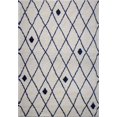 thumbnail image 1 of Ladole Rugs Trellis-Dots Pattern Soft Durable Innovatie Area Rug Carpet in Ivory-Navy Blue, 1 of 4