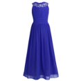 thumbnail image 1 of AAMILIFE Robe Fille Brodée Fleur Formelle Fête Robe de Bal Bal Princesse Demoiselle d'Honneur Robe de Mariage, 1 of 5