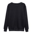 thumbnail image 4 of Chemise à Manches Longues Femme Manches Longues Chemises Décontractées Couleur Unie Col Rond Chandail en Molleton Col Rond Chandail Tunique Hauts Manches Longues Femmes Hauts Tunique Longue pour Femmes, 4 of 4