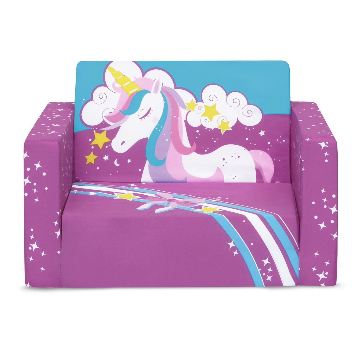 Delta Children Cozee Chaise rabattable - Chaise convertible 2 en 1 en chaise longue pour tout-petits et enfants