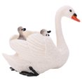 thumbnail image 4 of LYUMO White Swan Model,Swan Model Toy,White Swan Ornament Carrying Small Swans High Simulation Lifelike Animal Model Educational Toy, 4 of 8