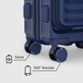 thumbnail image 3 of Joyway - 4 Ensembles de Bagages Valise Rigide en PC à Roulettes Pivotantes - (Valise Extensible 20 Pouces24 Pouces) Valise Enregistrée 28 Po, 3 of 8