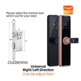 thumbnail image 2 of Door Lock, Tuya Smart Door Lock Digital Electronic Lock With Smart Card/password/key Unlock/USB Emerncy Charging ,Easy to Install, 2 of 7