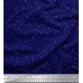 thumbnail image 1 of Soimoi Poly Georgette Fabric Stars Shirting Print Fabric by The Yard 52 Inch Wide, 1 of 3